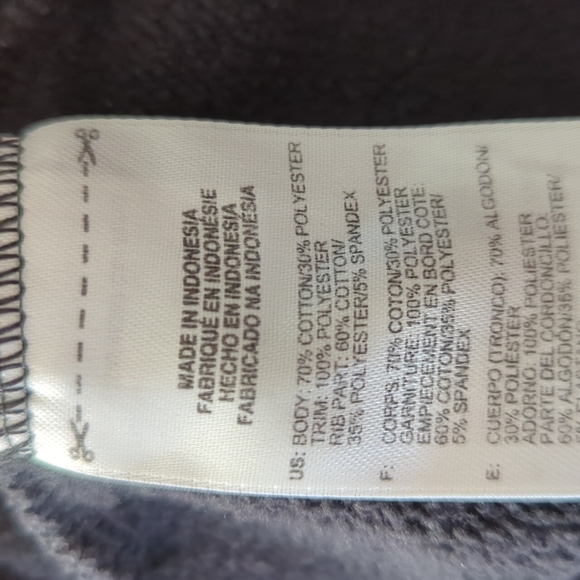 ADIDAS BLACK HOODIE WITH WHITE STRIPES SZ L - Picture 4 of 4